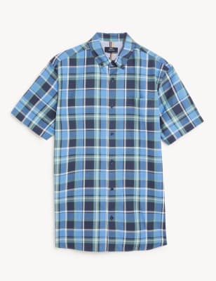 mens short sleeve shirts m&s