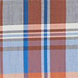Pure Cotton Check Shirt - orangemix