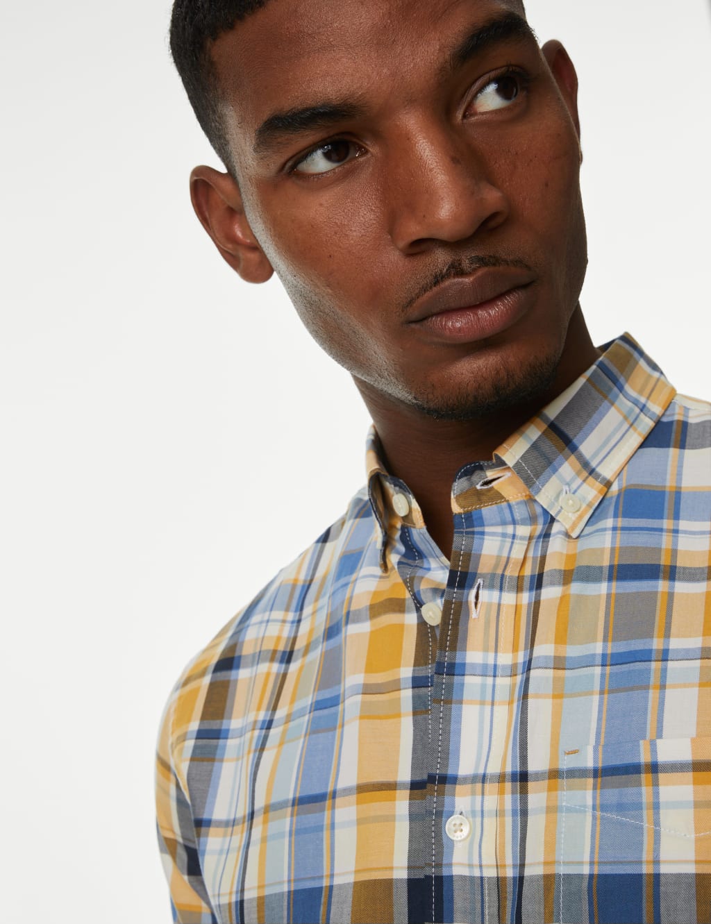 Pure Cotton Check Shirt image 2