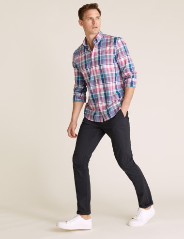 M&s mens outlet casual shirts
