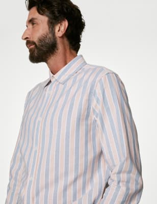 Pure Cotton Striped Oxford Shirt