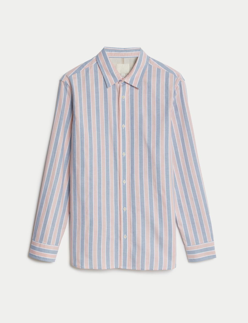 Pure Cotton Striped Oxford Shirt image 1