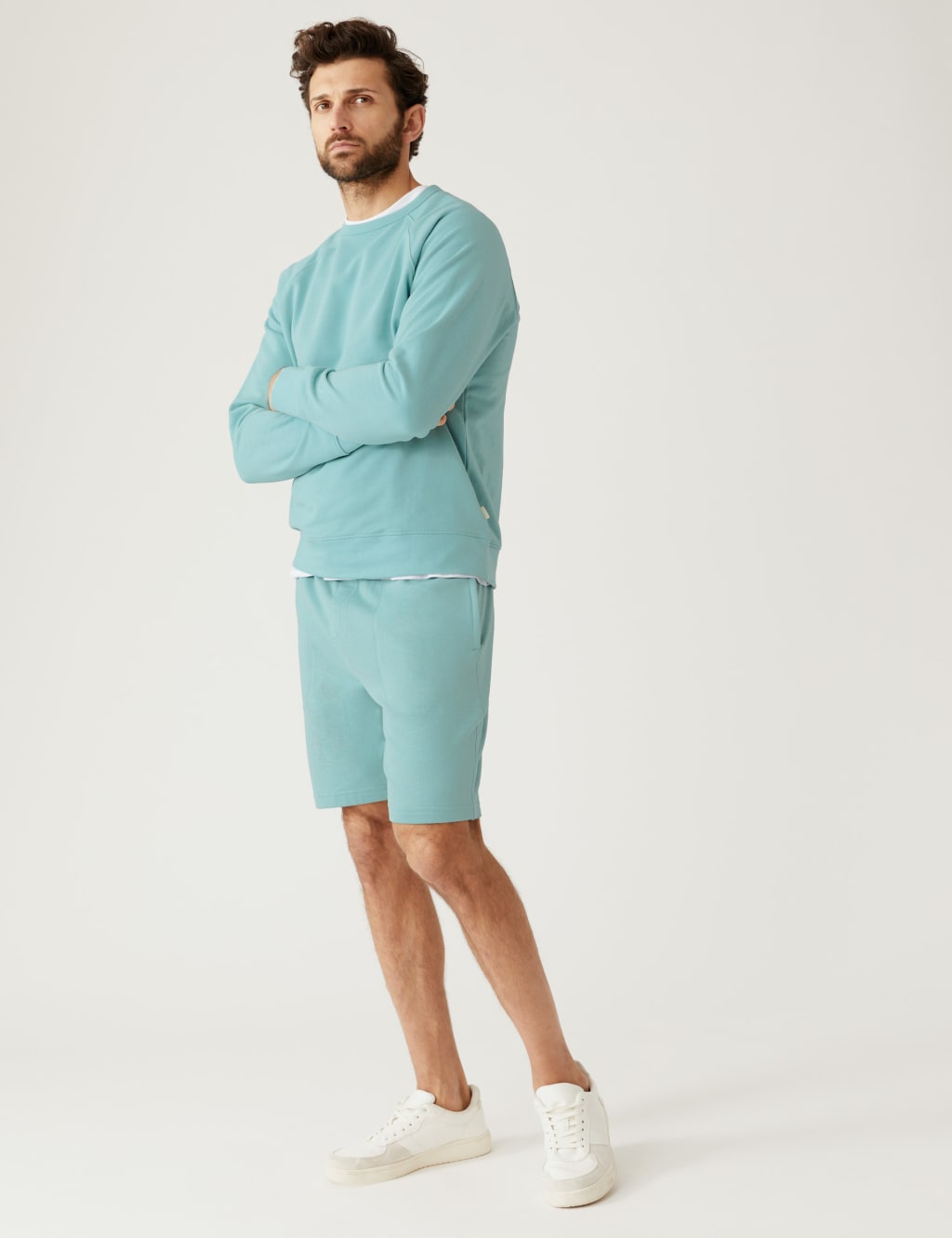 Pure Cotton Raglan Crew Neck Sweatshirt image 2