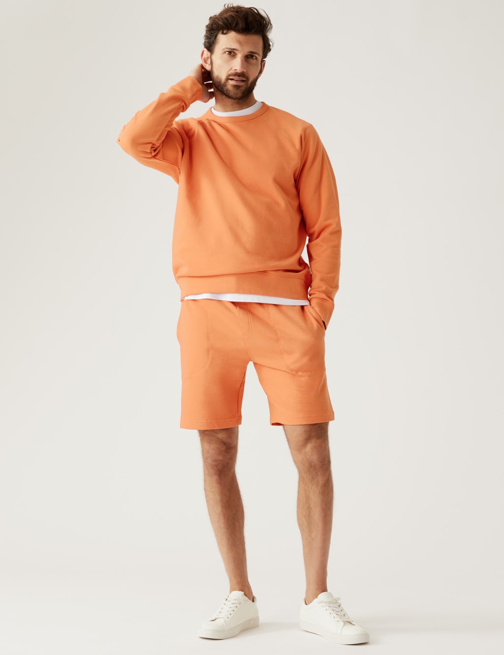 Pure Cotton Raglan Crew Neck Sweatshirt image 1