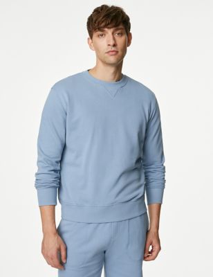 Pure Cotton Crew Neck Sweatshirt