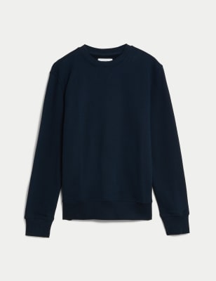 Pure Cotton Crew Neck Sweatshirt