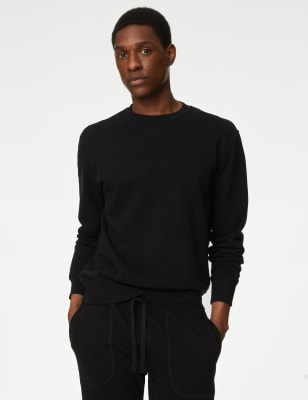 Pure Cotton Crew Neck Sweatshirt