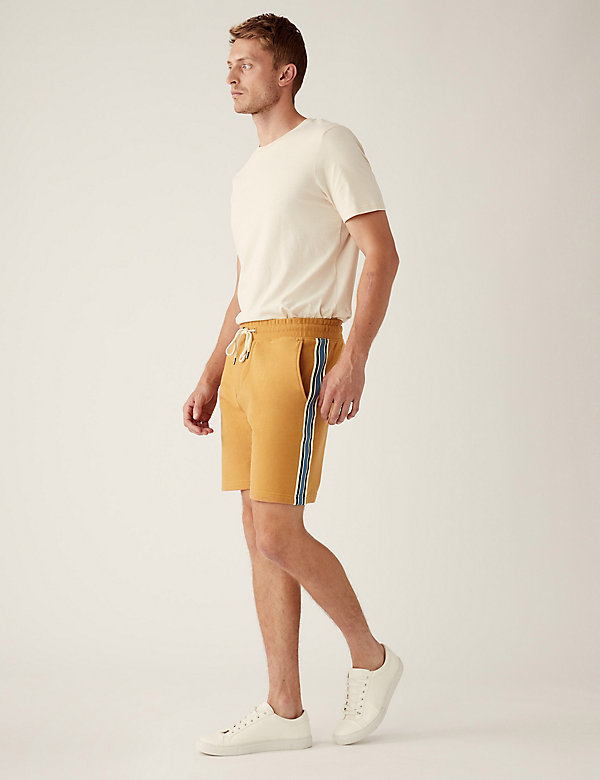 Side Stripe Jersey Shorts - FJ