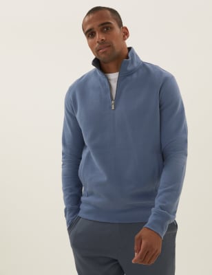 half zipped sweatshirt