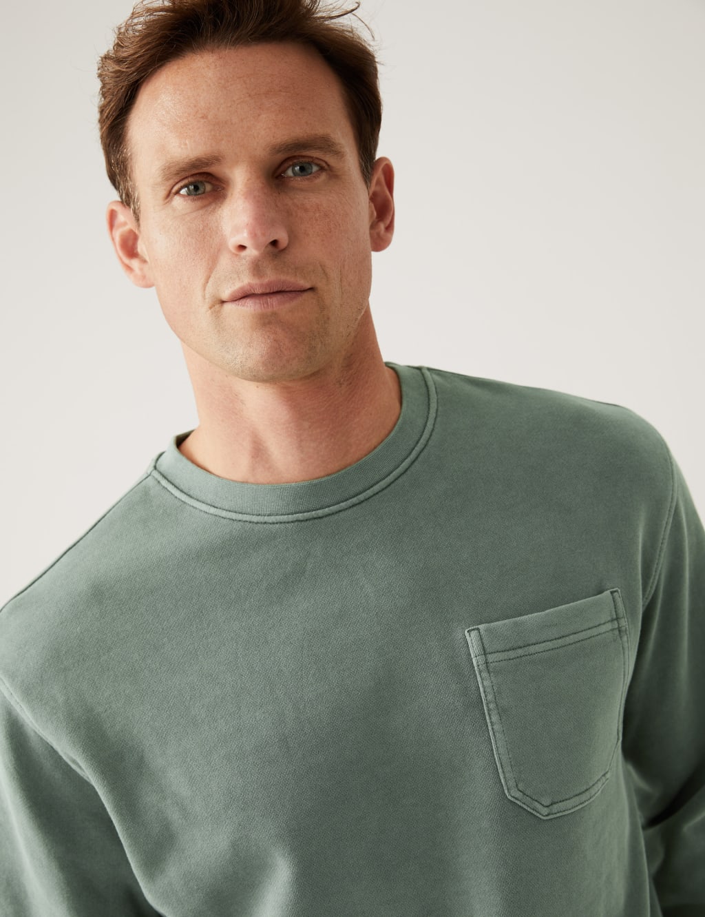 Pure Cotton Crew Neck Sweatshirt image 1