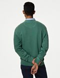 Sweater van puur katoen met ronde hals