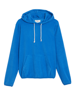 

M&S Collection Sudadera con capucha de rizo de algodónMens - Bright Blue, Bright Blue