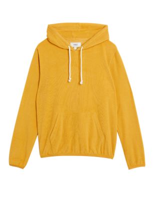

Mens M&S Collection Cotton Rich Terry Towelling Hoodie - Dark Gold, Dark Gold