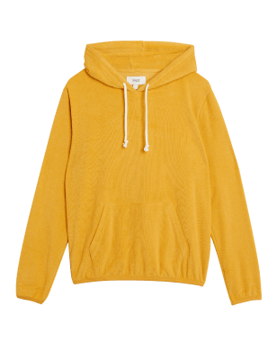 

Mens M&S Collection Cotton Rich Terry Towelling Hoodie - Dark Gold, Dark Gold