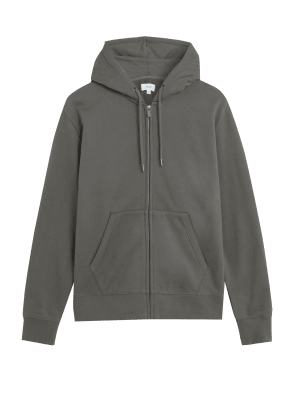 

Mens M&S Collection Pure Cotton Hoodie - Medium Brown, Medium Brown