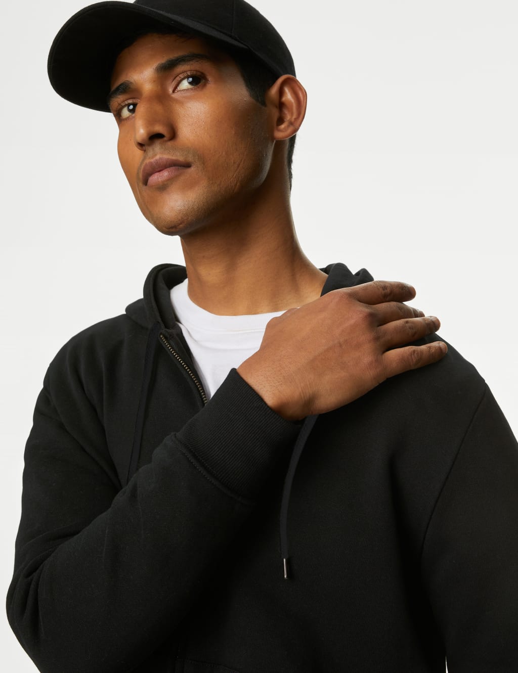 Black Long Sleeve Hoodie Size M main image 0