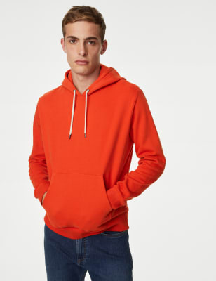 

Mens M&S Collection Hoody aus reiner Baumwolle - Bright Orange, Bright Orange