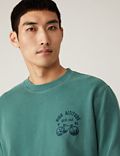 Pure Cotton Cycle Graphic Sweatshirt