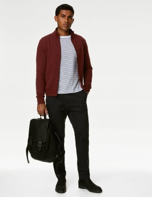 

Mens M&S Collection Pure Cotton Zip Up Sweatshirt - Burgundy, Burgundy