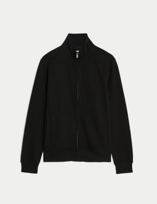 Pure Cotton Zip Up Sweatshirt