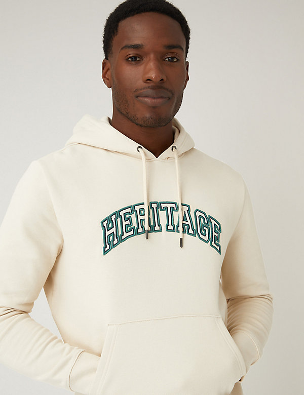 Pure Cotton Heritage Graphic Hoodie - NO