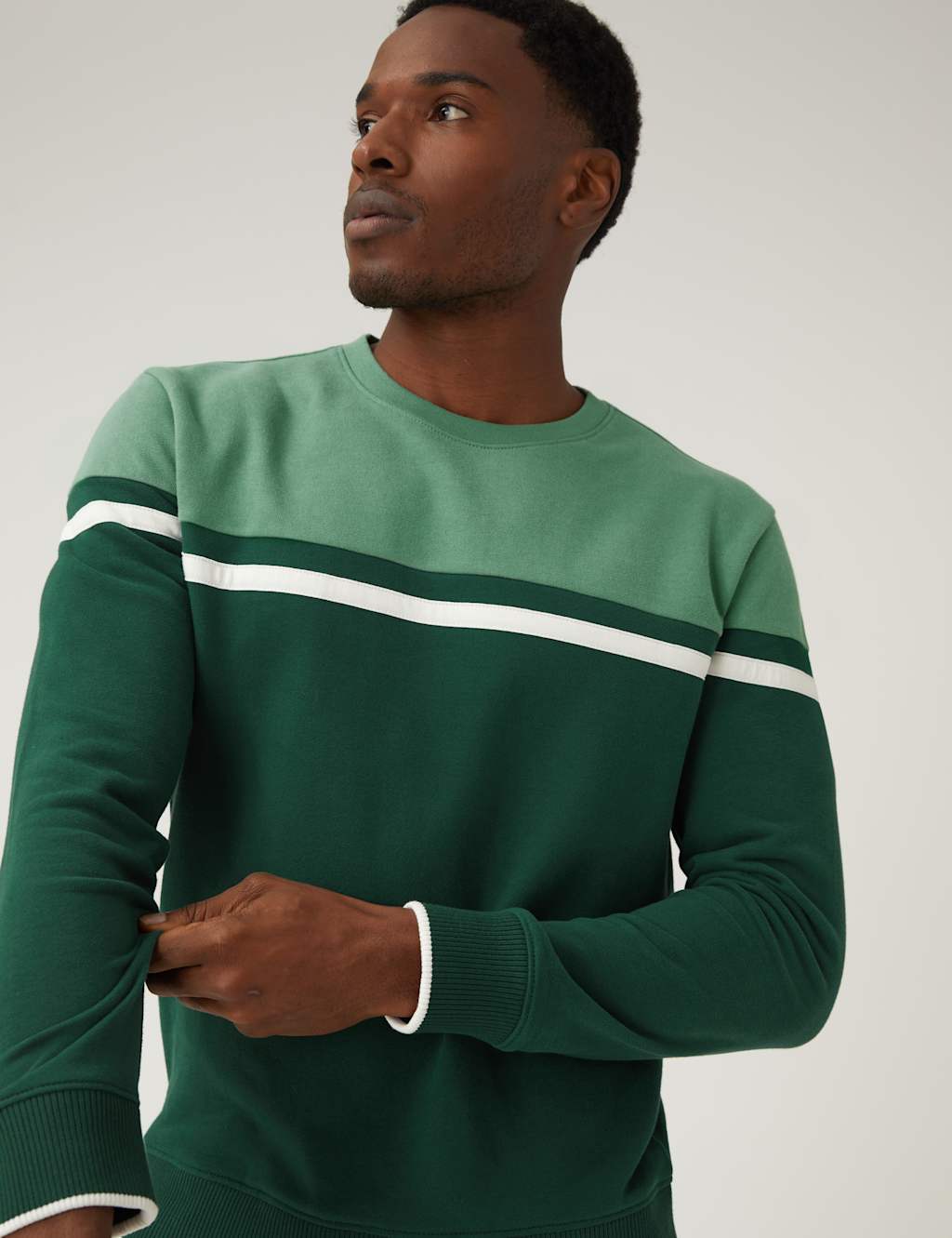 Pure Cotton Colour Block Sweatshirt image 1
