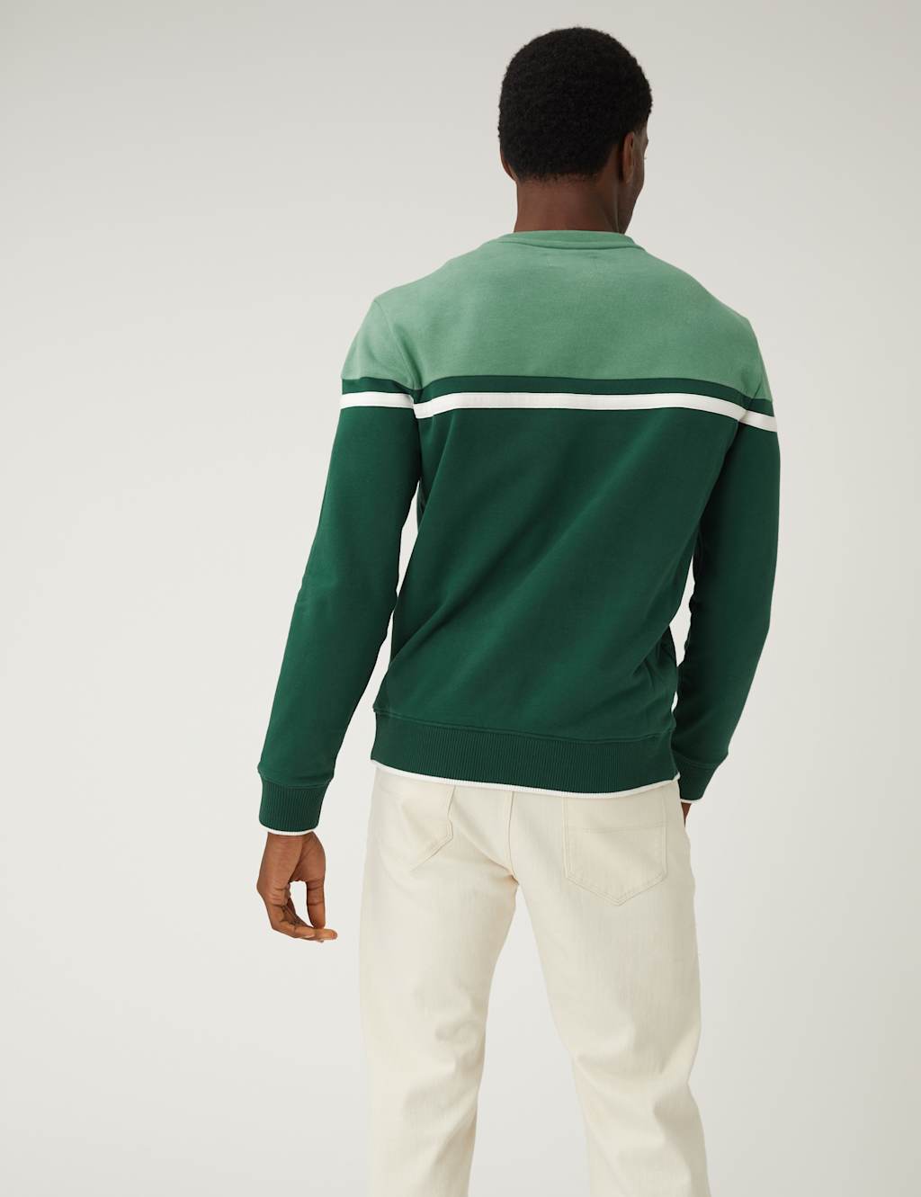 Pure Cotton Colour Block Sweatshirt image 3