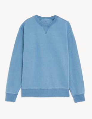 Relaxed Fit Pure Cotton Sweatshirt, M&S Collection