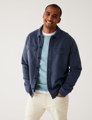 

Mens M&S Collection Oberhemd aus reiner Baumwolle - Blue, Blue