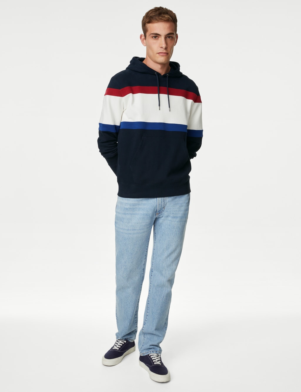 Pure Cotton Colour Block Hoodie image 1