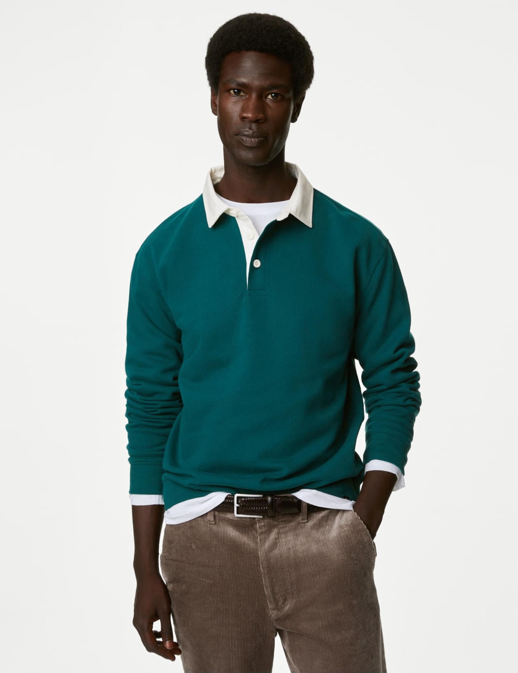 Men’s Long-Sleeved Rugby Shirts | M&S