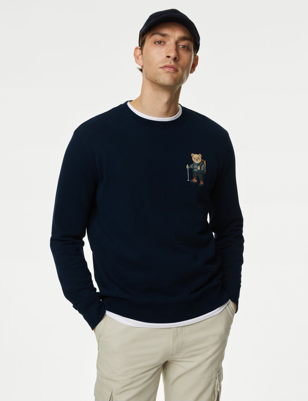 Pure Cotton Spencer Bear™ Graphic Sweatshirt
