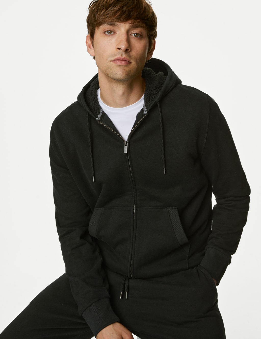 Pure Cotton Fleece Lined Hoodie image 1