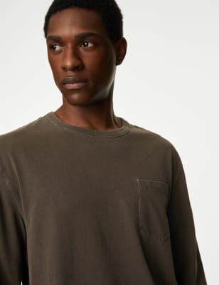 

M&S Collection Camiseta 100% algodón informalMens - Medium Brown, Medium Brown