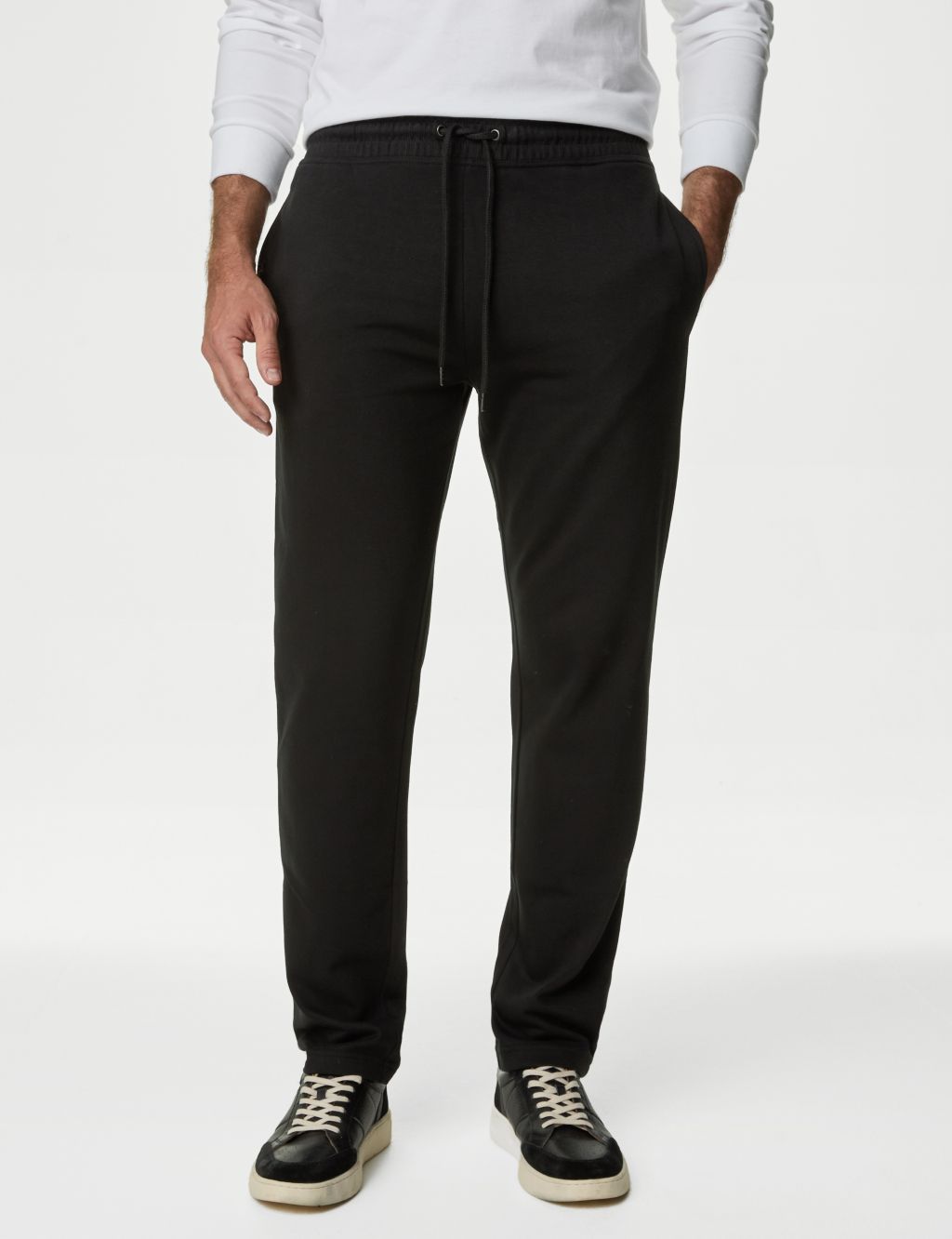 Men's Casual Drawstring Black Sweatpants