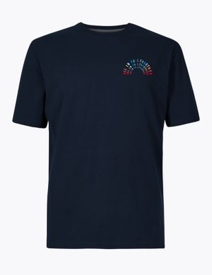 Herren-T-Shirt aus reiner Baumwolle mit Spende für NHS Charities Together - AT