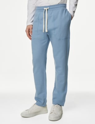 

M&S Collection Pantalones deportivos straight 100% algodón con cordón ajustableMens - Light Airforce, Light Airforce