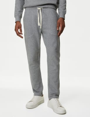 Drawstring Pure Cotton Fleece Lined Joggers