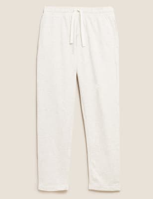 

Mens M&S Collection Jogginghose mit geradem Schnitt und hohem Baumwollanteil - Ecru, Ecru