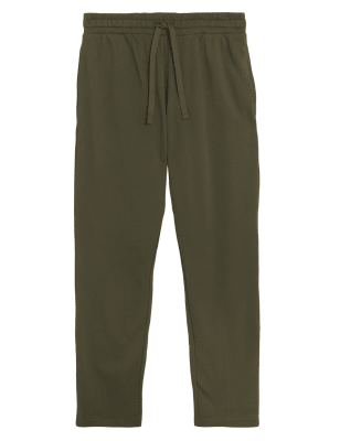 

Mens M&S Collection Cotton Rich Straight Leg Joggers - Dark Khaki, Dark Khaki