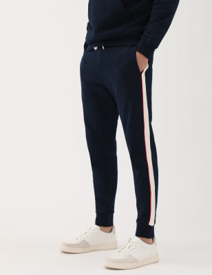 

Mens M&S Collection Jogginghose mit Seitenstreifen - Dark Navy, Dark Navy