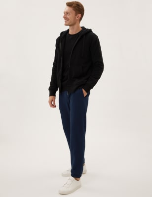 

M&S Collection Pantalón deportivo 100% algodón de forro polarMens - Dark Navy, Dark Navy