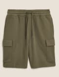 Pure Cotton Jersey Cargo Shorts