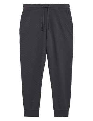 

M&S Collection Pantalón deportivo con bolsillos con cremallera 100% algodón texturizadoMens - Carbon, Carbon