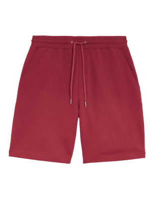 

Mens M&S Collection Pure Cotton Drawstring Jersey Shorts - Dark Coral, Dark Coral