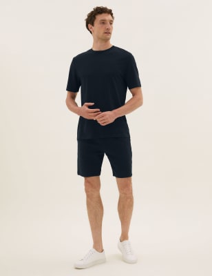 Embroidered Jersey Shorts - Men - Ready-to-Wear