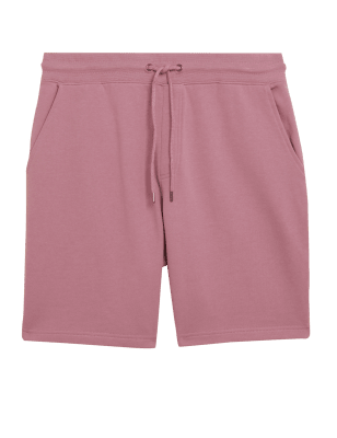 

Mens M&S Collection Pure Cotton Drawstring Jersey Shorts - Dusty Pink, Dusty Pink