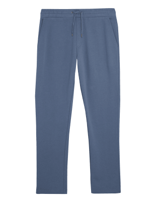 

Mens M&S Collection Pure Cotton Straight Leg Joggers - Air Force Blue, Air Force Blue