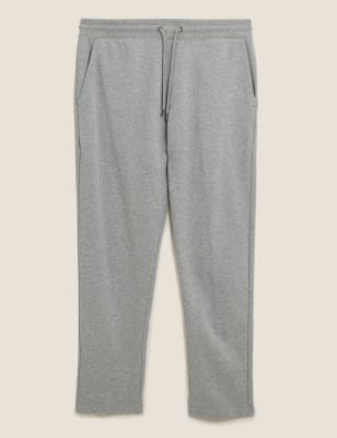 

Mens M&S Collection Pure Cotton Straight Leg Joggers - Grey, Grey