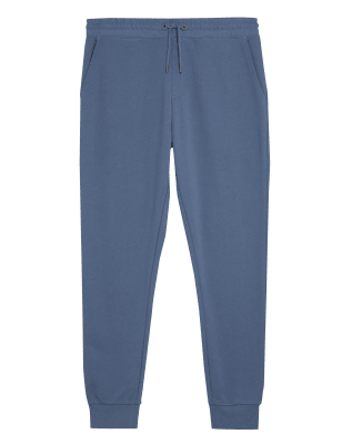 

M&S Collection Pantalón deportivo 100% algodón con puñoMens - Medium Blue, Medium Blue